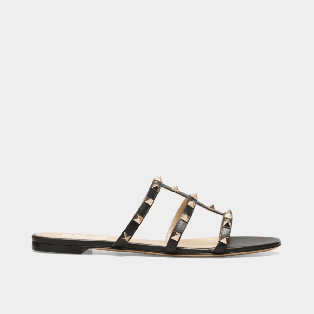 Rockstud Caged Flat Sandals